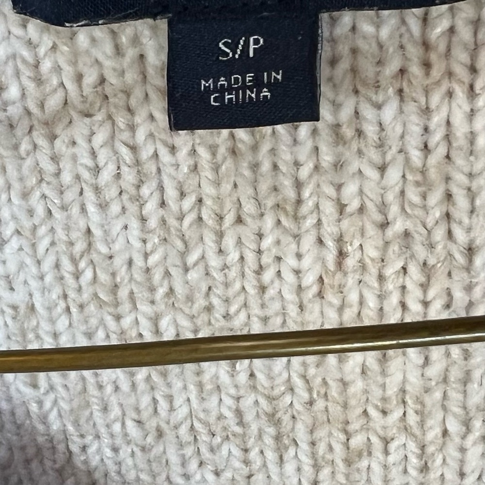 Tommy Hilfiger Cream Turtleneck Sweater - Picture 6 of 6